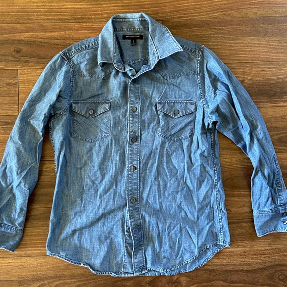 Banana republic denim button down shirt - Picture 1 of 2